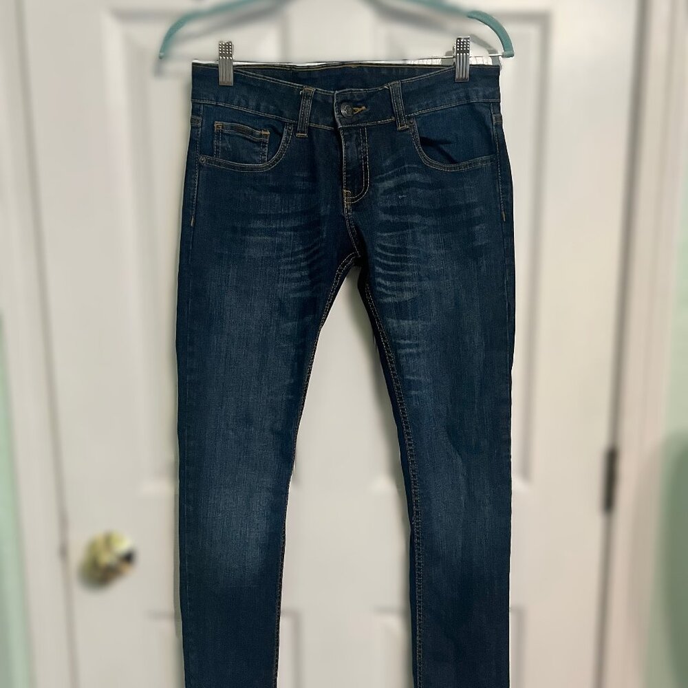 Womens Echo Red Skinny Jeans Size 5